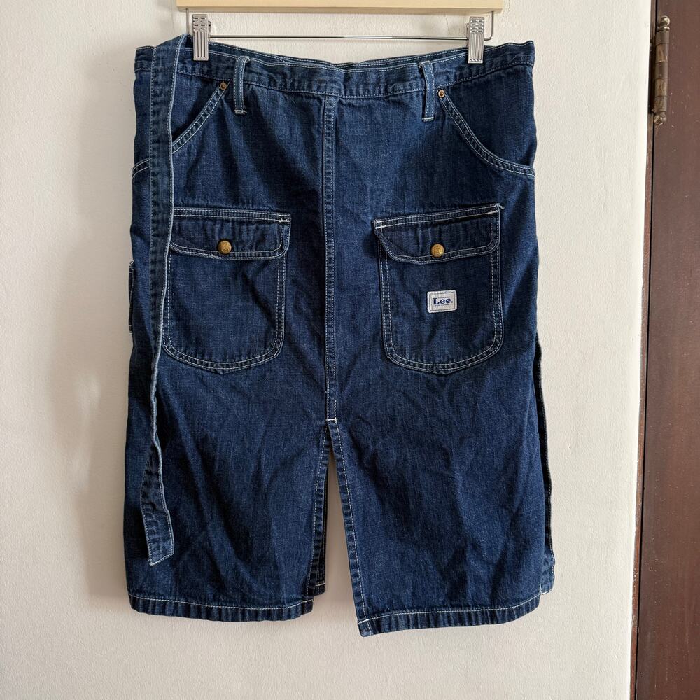 Vintage LEE Edwin Denim Japan Retro Utility Apron Wrap Skirt One Size